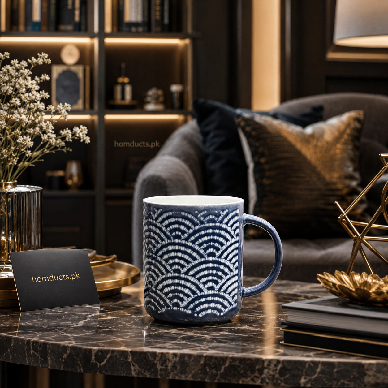 Dany Home Luxury Textured Ceramic Coffee Mug – Elegant Premium Tea & Coffee Cup for Modern Home Décor (1 Pc)