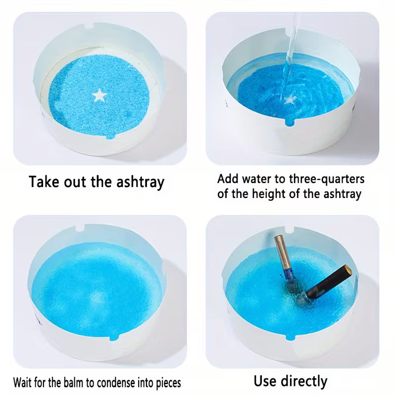 Disposable Foam Ashtray With Gel