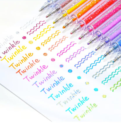 Glitter Gel Pen Set - 24 Pieces