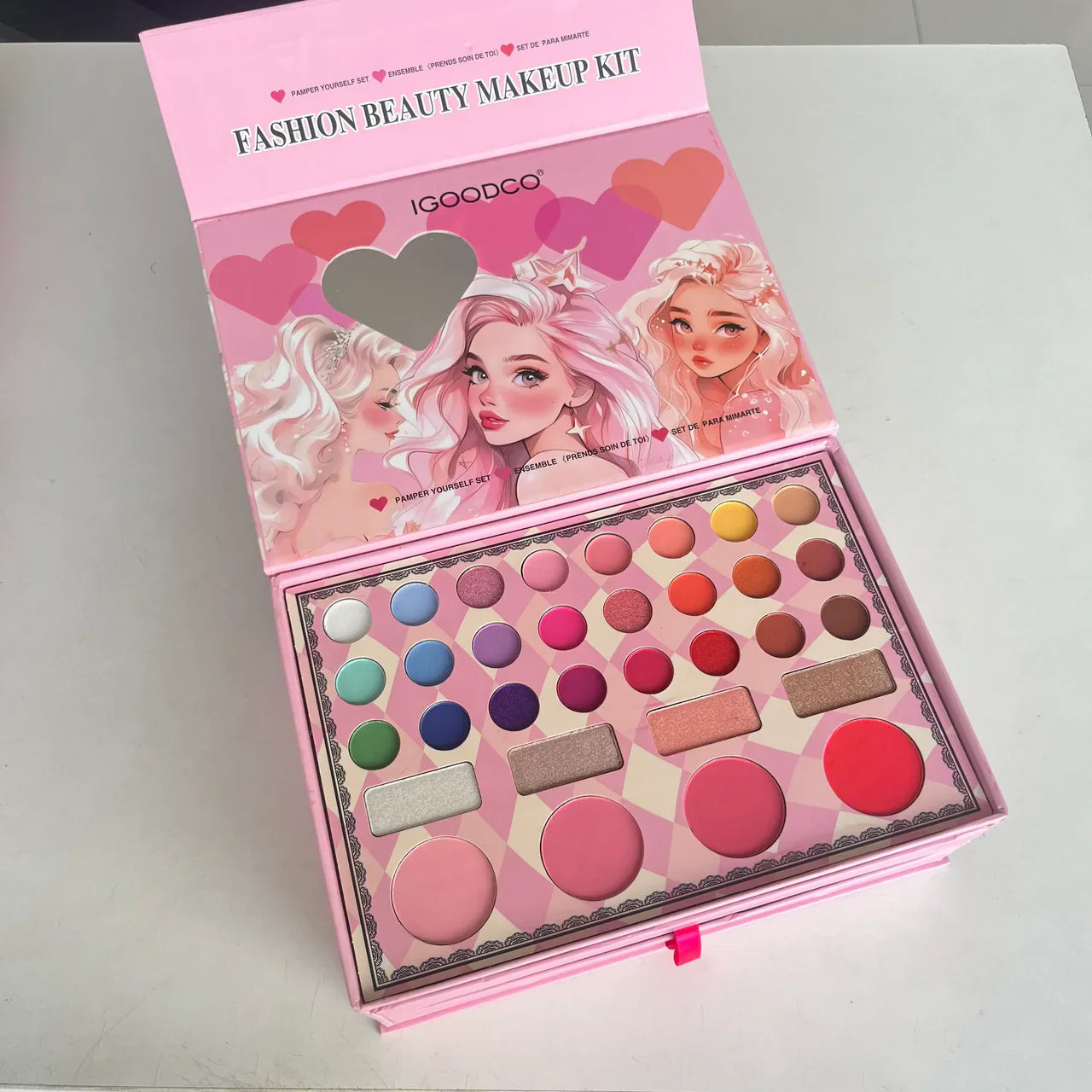 Kids Makeup Kit for Girls – Washable Beauty Set with Eyeshadow, Lip Gloss & Blush | Safe Non-Toxic Gift