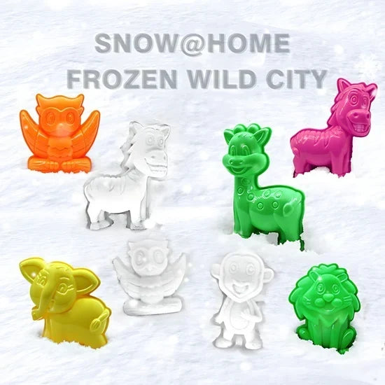 Magic Snow Sand Kit for Kids – Frozen Winter Playset with Shape Moulds & Creative Tools