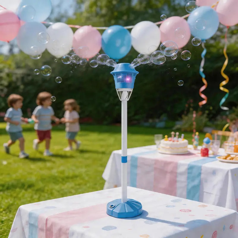 Rechargeable Bubble Street Lamp Toy with Lights & Music