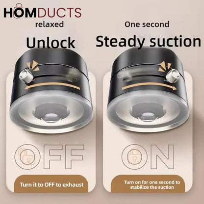 360° Magnetic Phone Holder with Auto-Tracking Rotation – Strong Magnetic Suction Mount for Desk & Tabletop Use