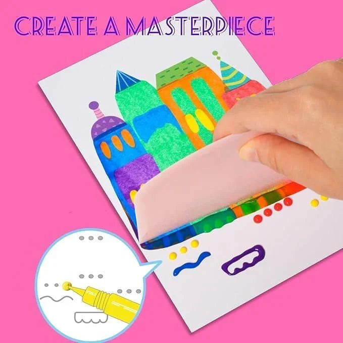 DIY Rainbow Scratch Art Painting Kit