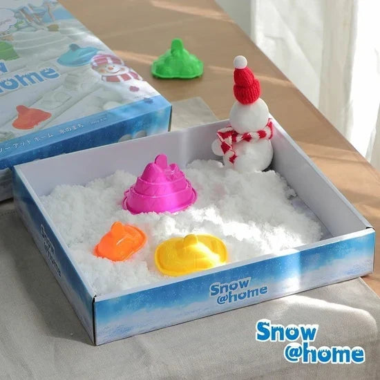 Magic Snow Sand Kit for Kids – Frozen Winter Playset with Shape Moulds & Creative Tools