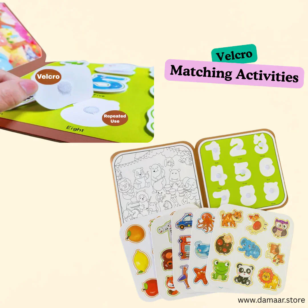 Reusable 2-in-1 Magic Water Doodle Drawing Busy Book for Kids