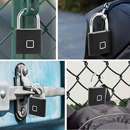 Rechargeable Keyless Fingerprint Padlock – Smart Biometric Lock