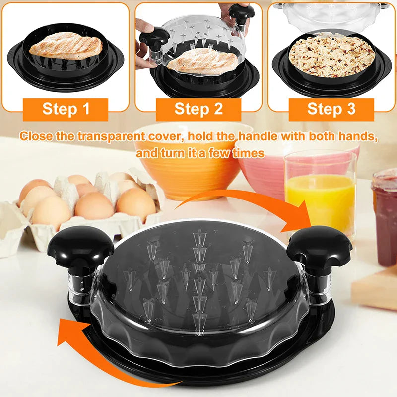 Large Capacity Chicken Meat Shredder | Quick & Easy Meat Grinder