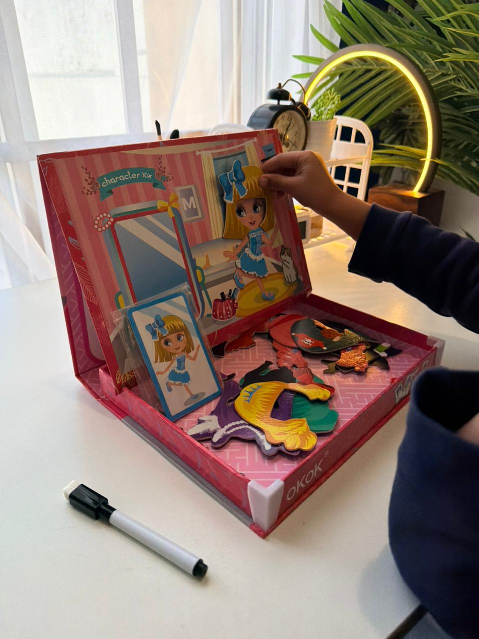 Magnetic 3D Puzzle Board with Marker For Kids Learning, Creativity & Cognition Development
