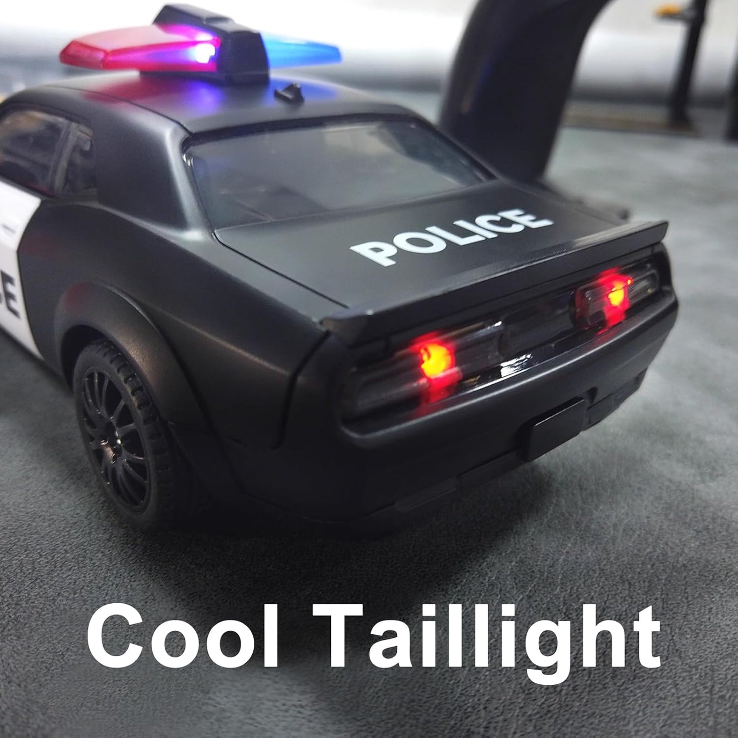 Rechargeable High Speed RC Drift Police Car with Lights