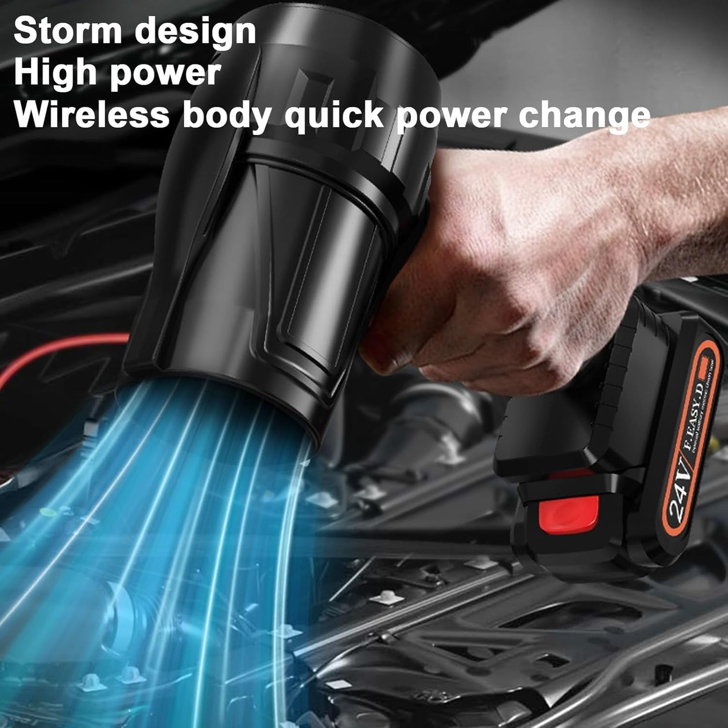 Rechargeable High Turbo Jet Blower With 24v Battery