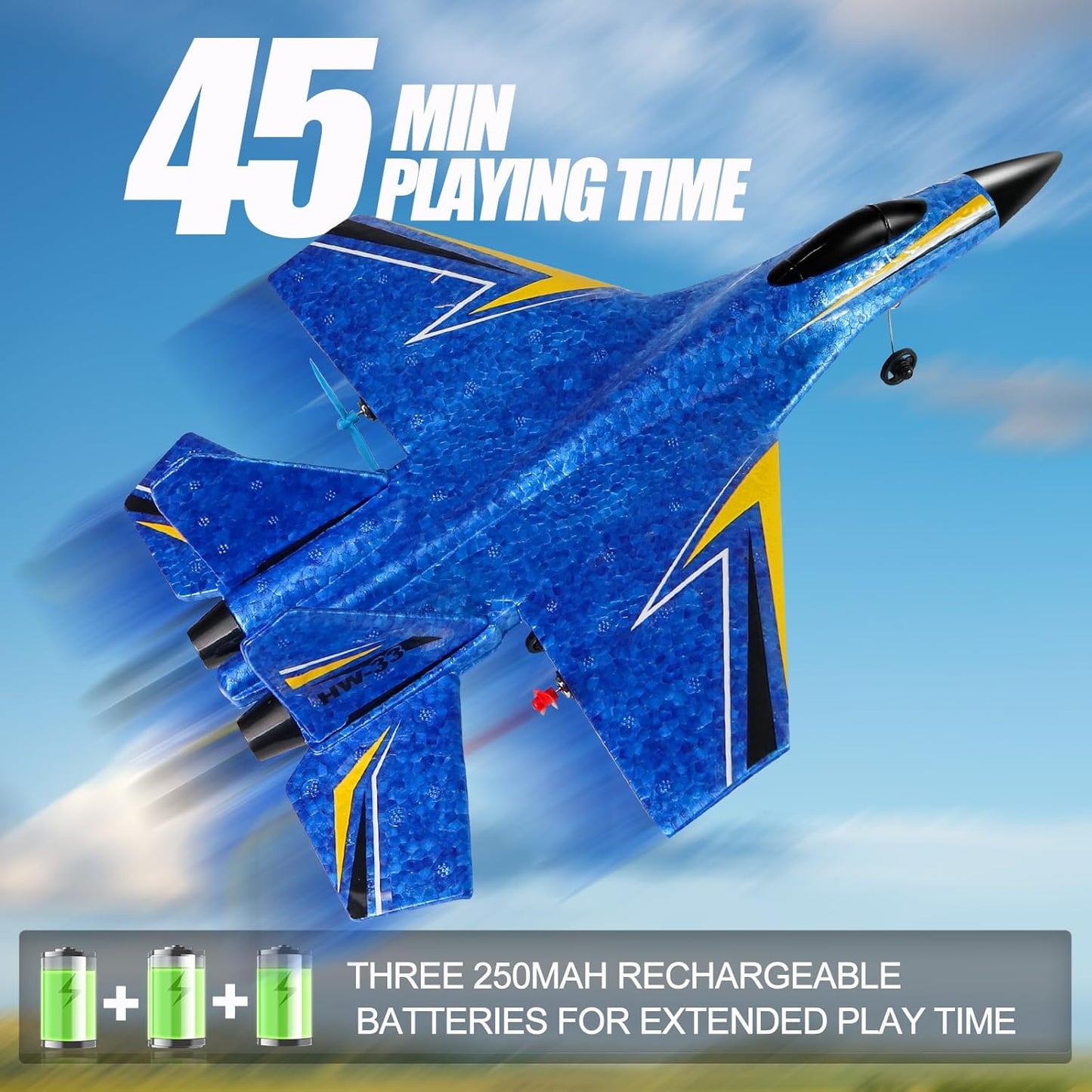 Rechargeable Remote Control Foam Aircraft With Led Lights
