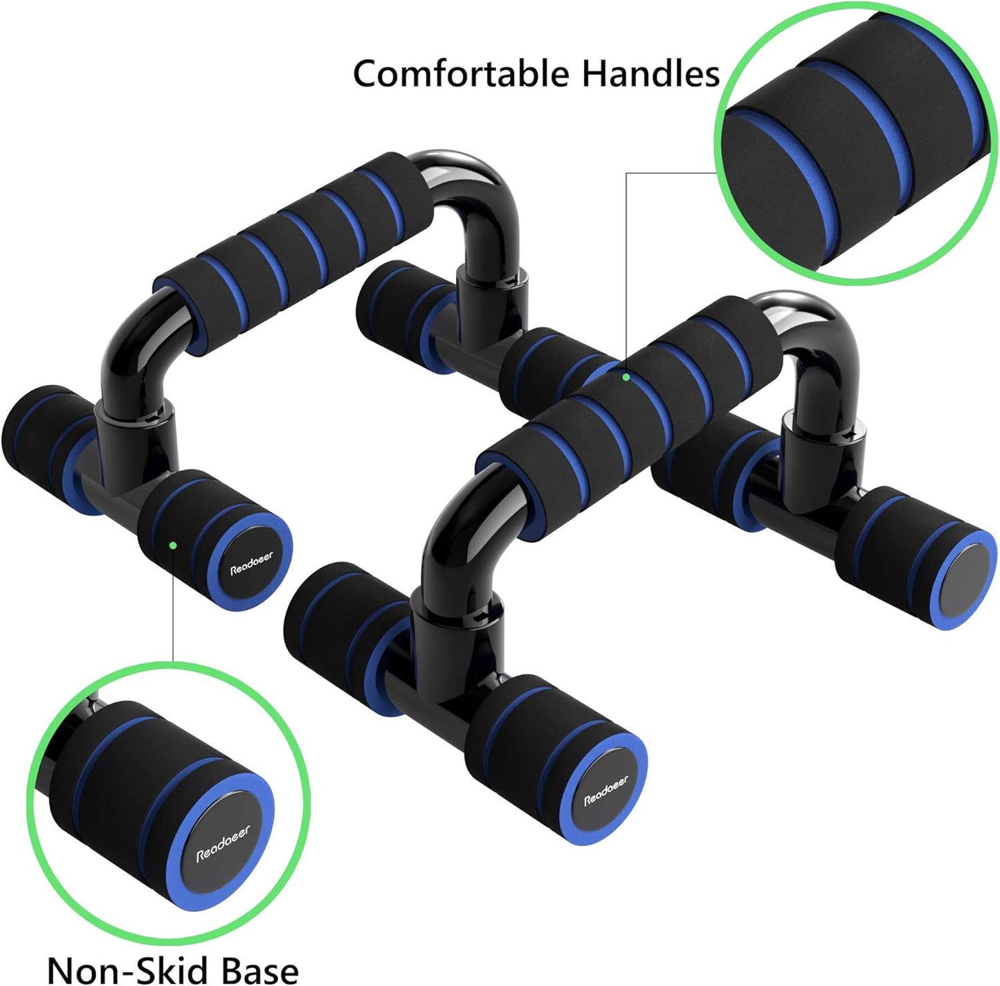 H-Shaped Non-Slip  Push-Up Stands - Home Exercise Equipment