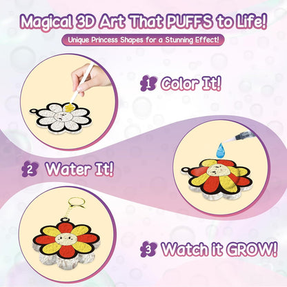 3D Puffy Craft  Kit - Magic Puffys Texture Painting Kit For Kids