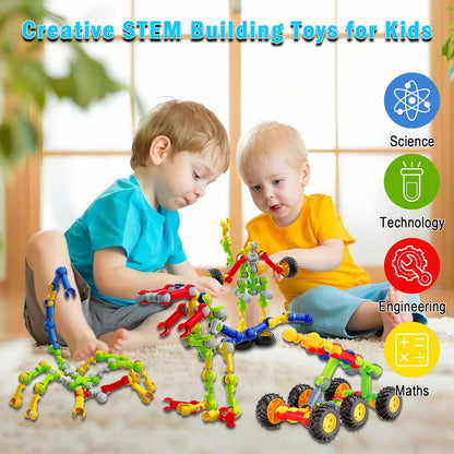 Kids STEM Building Blocks Educational Toys - 89 Pcs Block