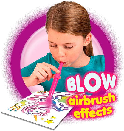 Kids Creative Blow Pen Airbrush Kit