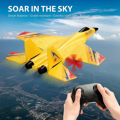Rechargeable Remote Control Foam Aircraft With Led Lights