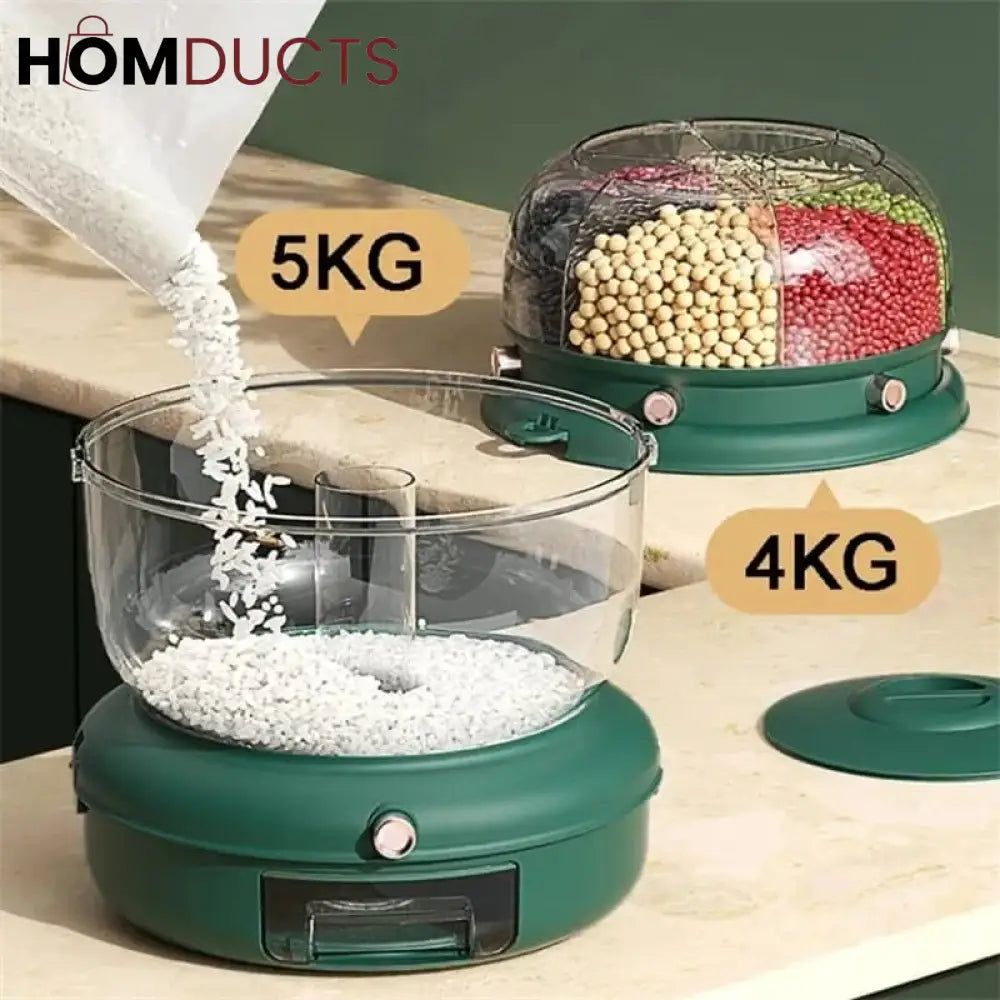 9 Kg Rotating Double Portion Cereal Dispenser