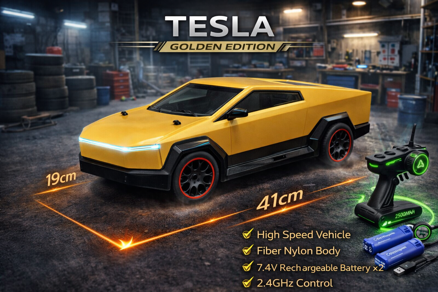 Big Size Premium High-Speed 4×4 RC Drift Car – 1:10 Scale, Rechargeable