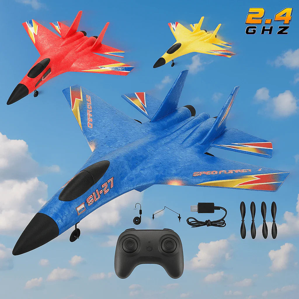 Rechargeable Remote Control Foam Aircraft With Led Lights