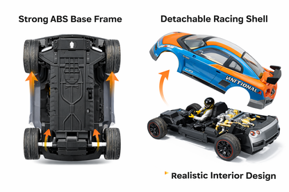 Big Size Premium High-Speed 4×4 RC Drift Car – 1:10 Scale, Rechargeable