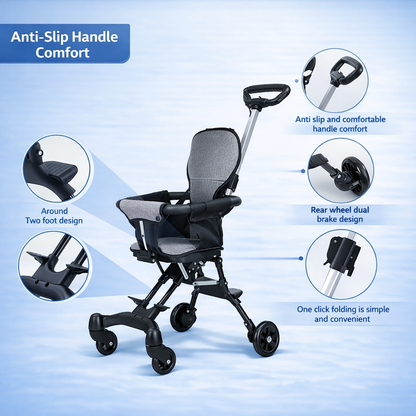 Foldable Baby Stroller With Sunshade