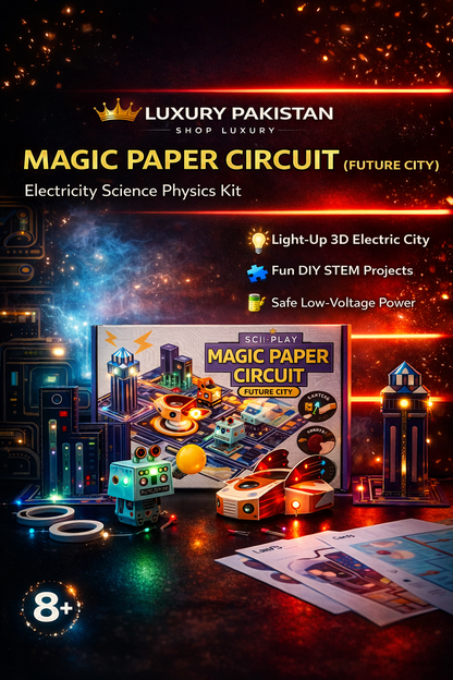 Magic Paper Circuit Kit for Kids – DIY STEM Electricity Learning Toy with LED Lights