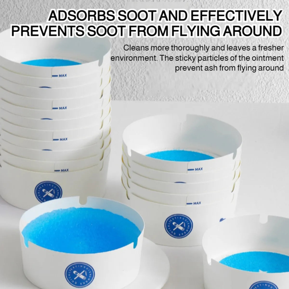 Disposable Foam Ashtray With Gel