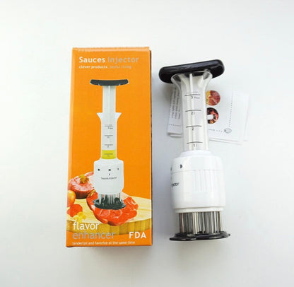 Premium Stainless Steel Meat Marinade Injector Needle Tenderizer for Bakra Eid BBQ, Roast Chicken & Juicy Meat Flavor Infusion Tool