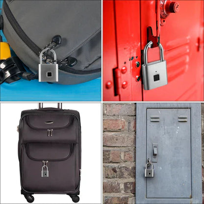Rechargeable Keyless Fingerprint Padlock – Smart Biometric Lock