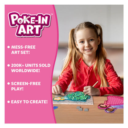 Princess Poke Art Craft Kit for Girls | DIY Creative Arts & Crafts Activity Toy | Fun Birthday Gift for Kids