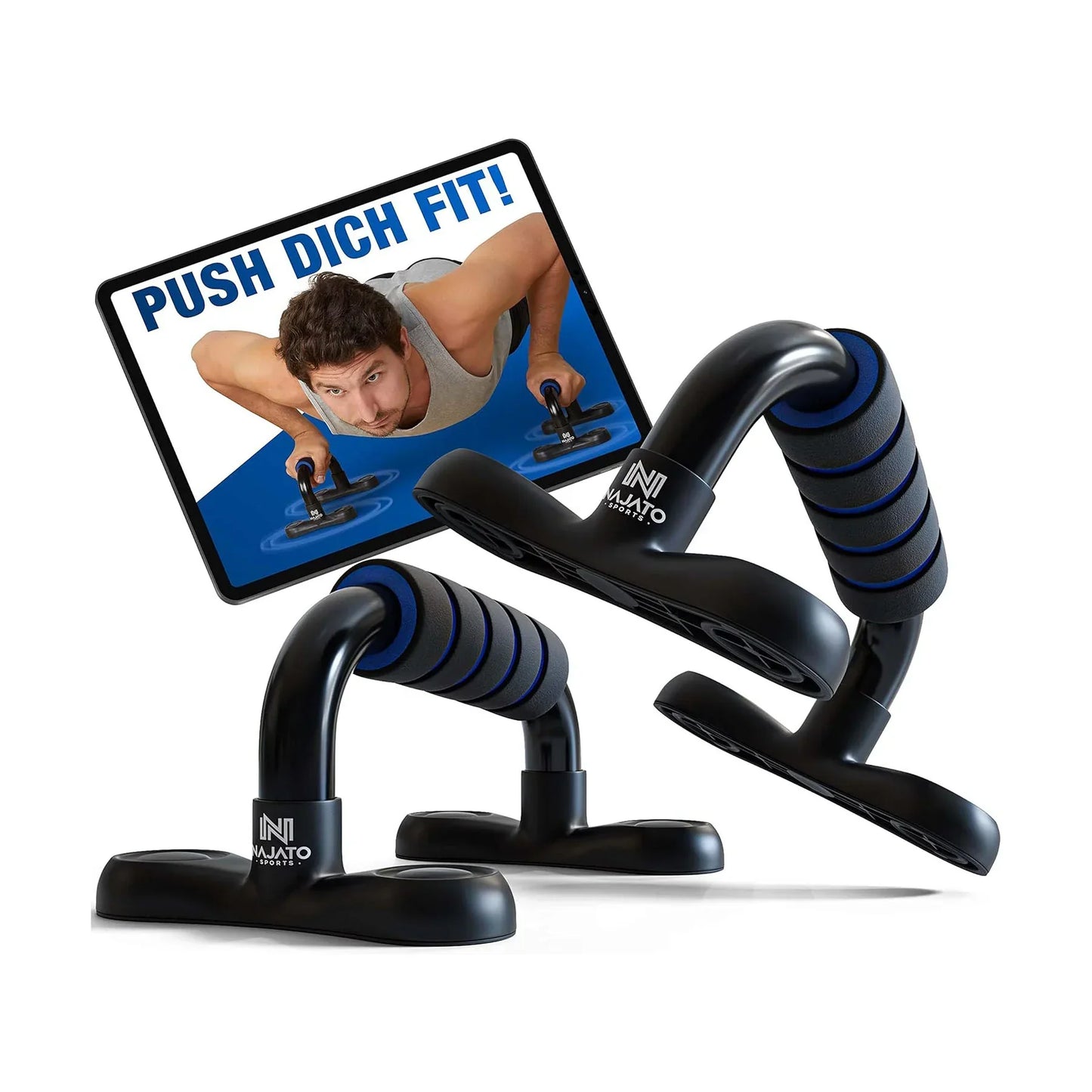 H-Shaped Non-Slip  Push-Up Stands - Home Exercise Equipment