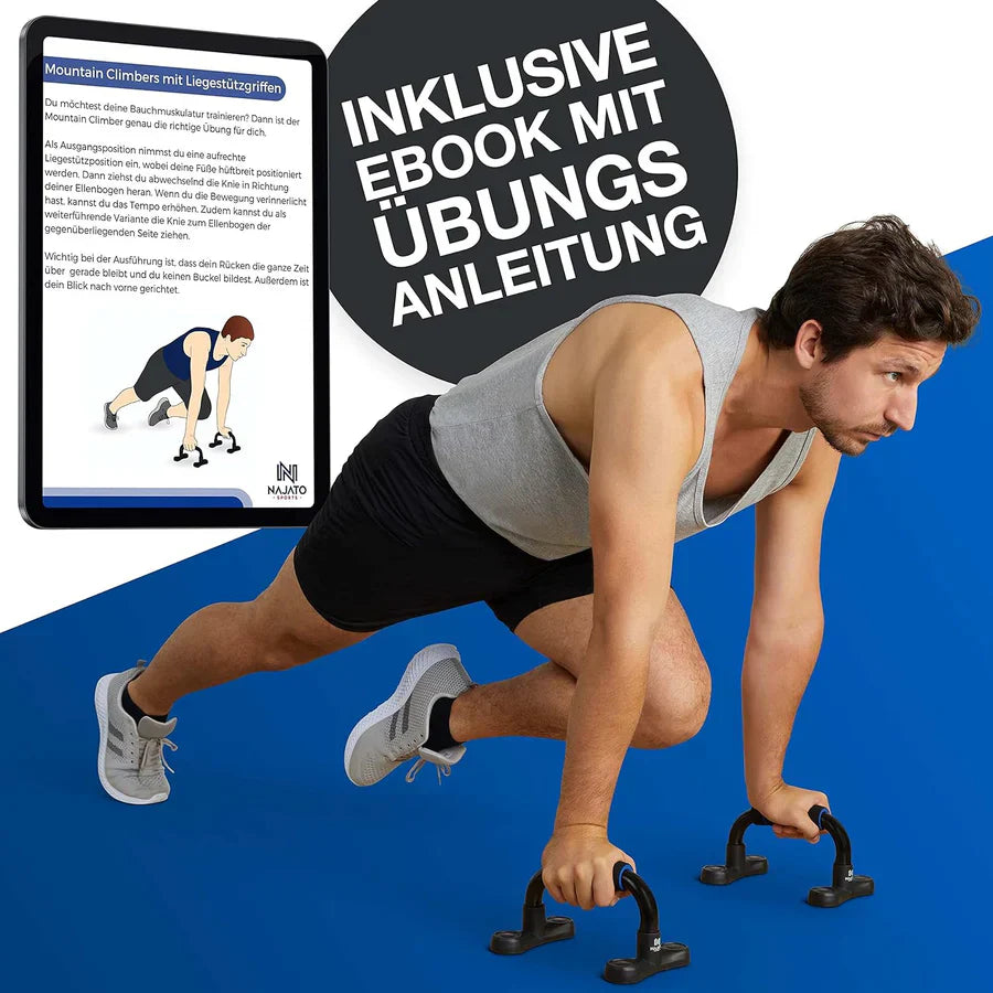H-Shaped Non-Slip  Push-Up Stands - Home Exercise Equipment