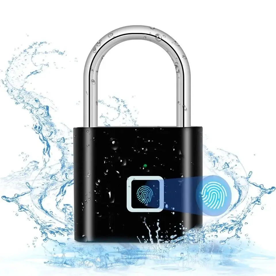 Rechargeable Keyless Fingerprint Padlock – Smart Biometric Lock