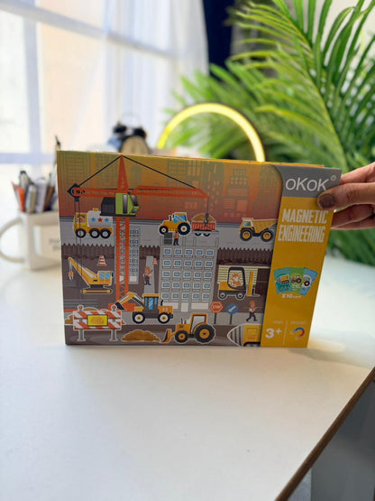 Magnetic 3D Puzzle Board with Marker For Kids Learning, Creativity & Cognition Development