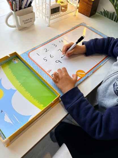 Magnetic 3D Puzzle Board with Marker For Kids Learning, Creativity & Cognition Development