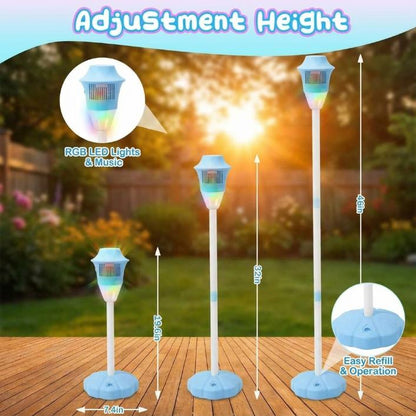 Rechargeable Bubble Street Lamp Toy with Lights & Music