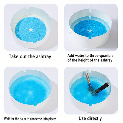Disposable Foam Ashtray With Gel