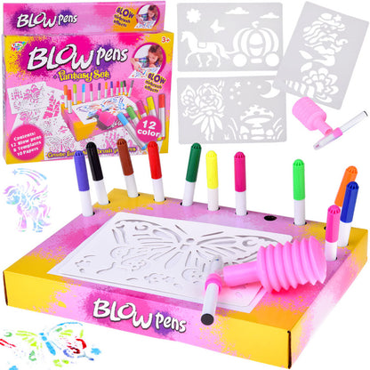 Kids Creative Blow Pen Airbrush Kit