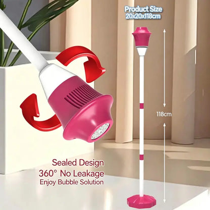 Rechargeable Bubble Street Lamp Toy with Lights & Music