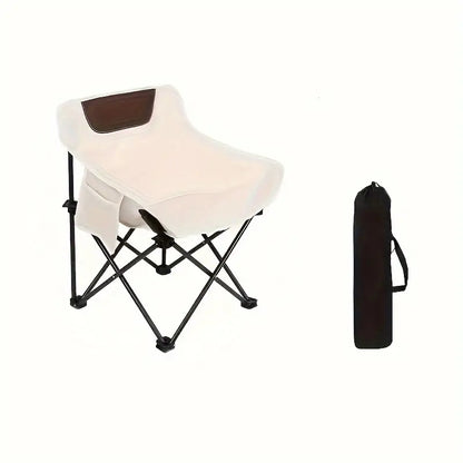 Foldable Lightweight Camping Chair With Pocket & Carry Bag