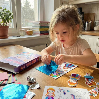 Foil Art Craft Kit for Kids  - Creative and Mess Free Play