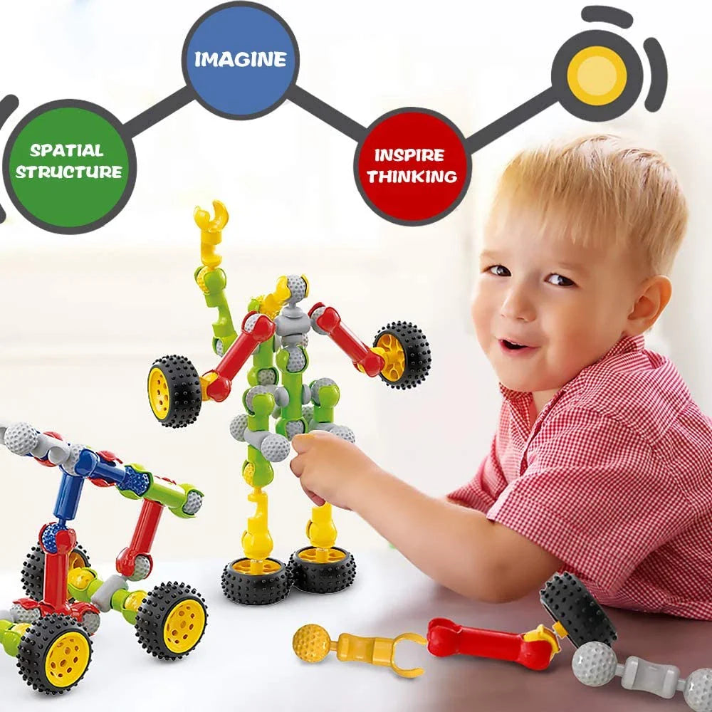 Kids STEM Building Blocks Educational Toys - 89 Pcs Block