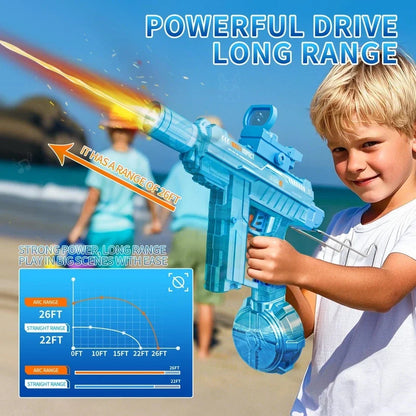 UZI Automatic Water Spray Toy with LED Light – Rechargeable Water Play Toy