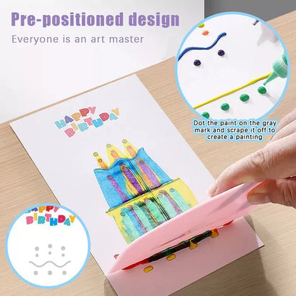 DIY Rainbow Scratch Art Painting Kit