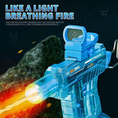 UZI Automatic Water Spray Toy with LED Light – Rechargeable Water Play Toy